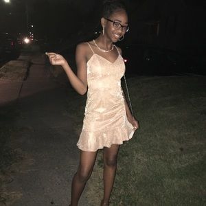 Rose Gold Homecoming/Prom Dress